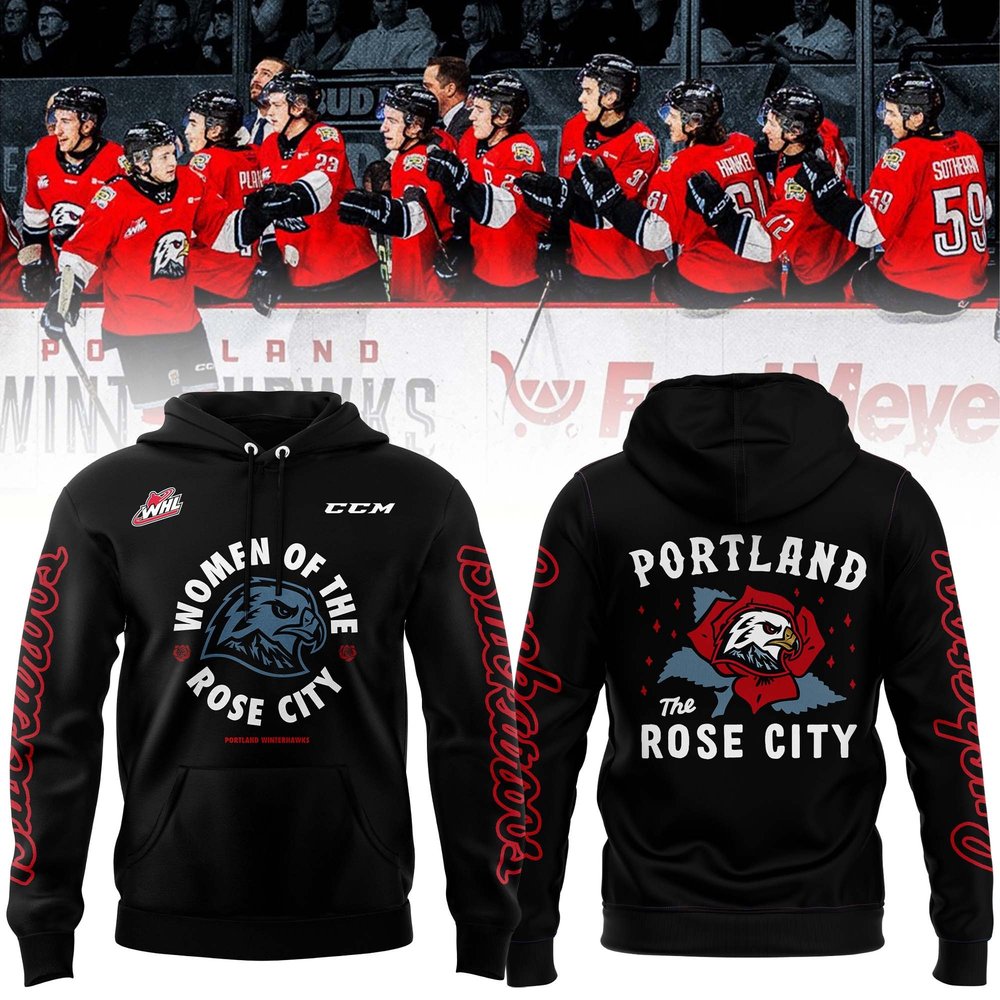 Portland Winterhawks Woman Of The Rose City Hoodie 2025 Best Gifts For Hockey Players