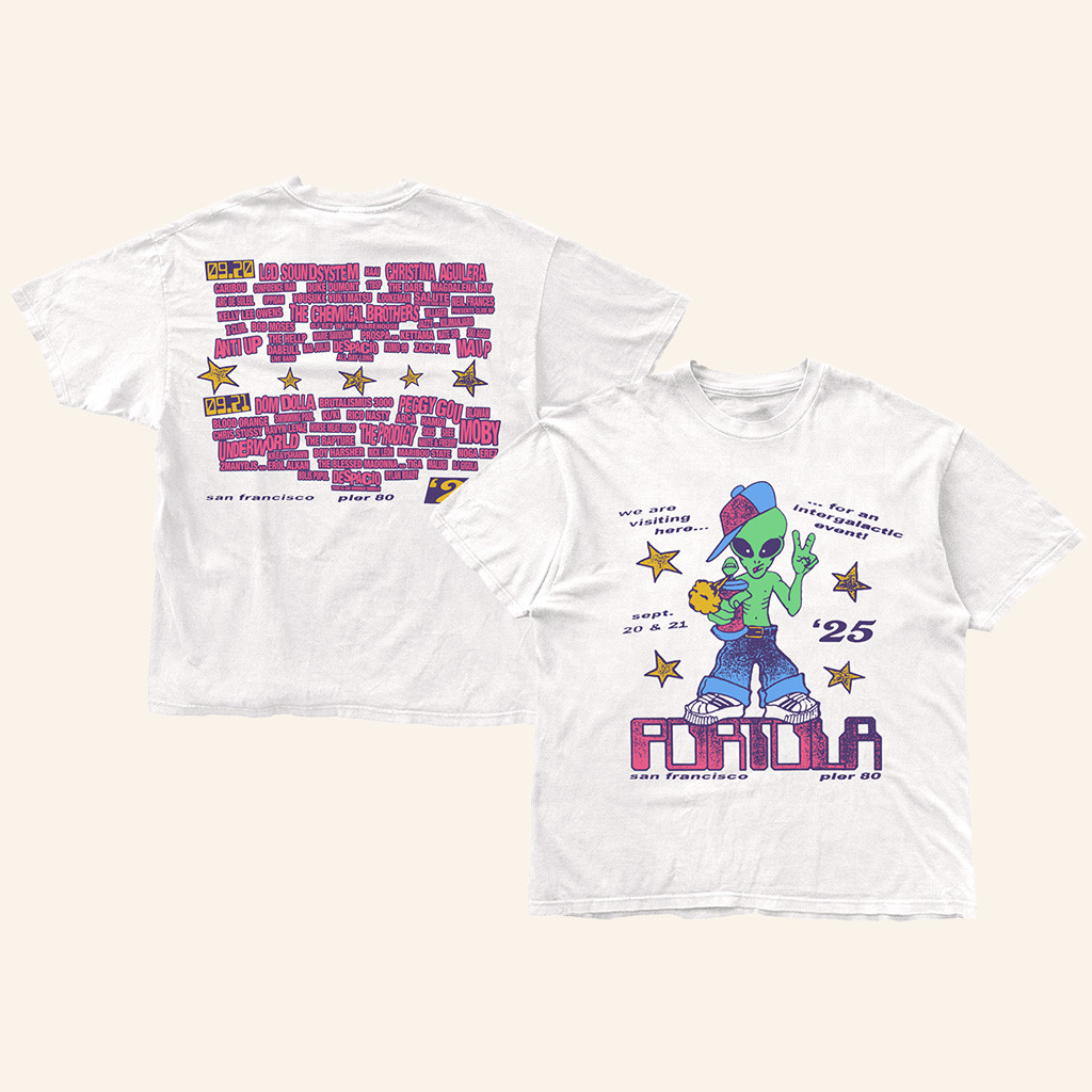 Portola Merch Intergalactic Visitor Lineup T-Shirt Best Christmas Gifts For Her