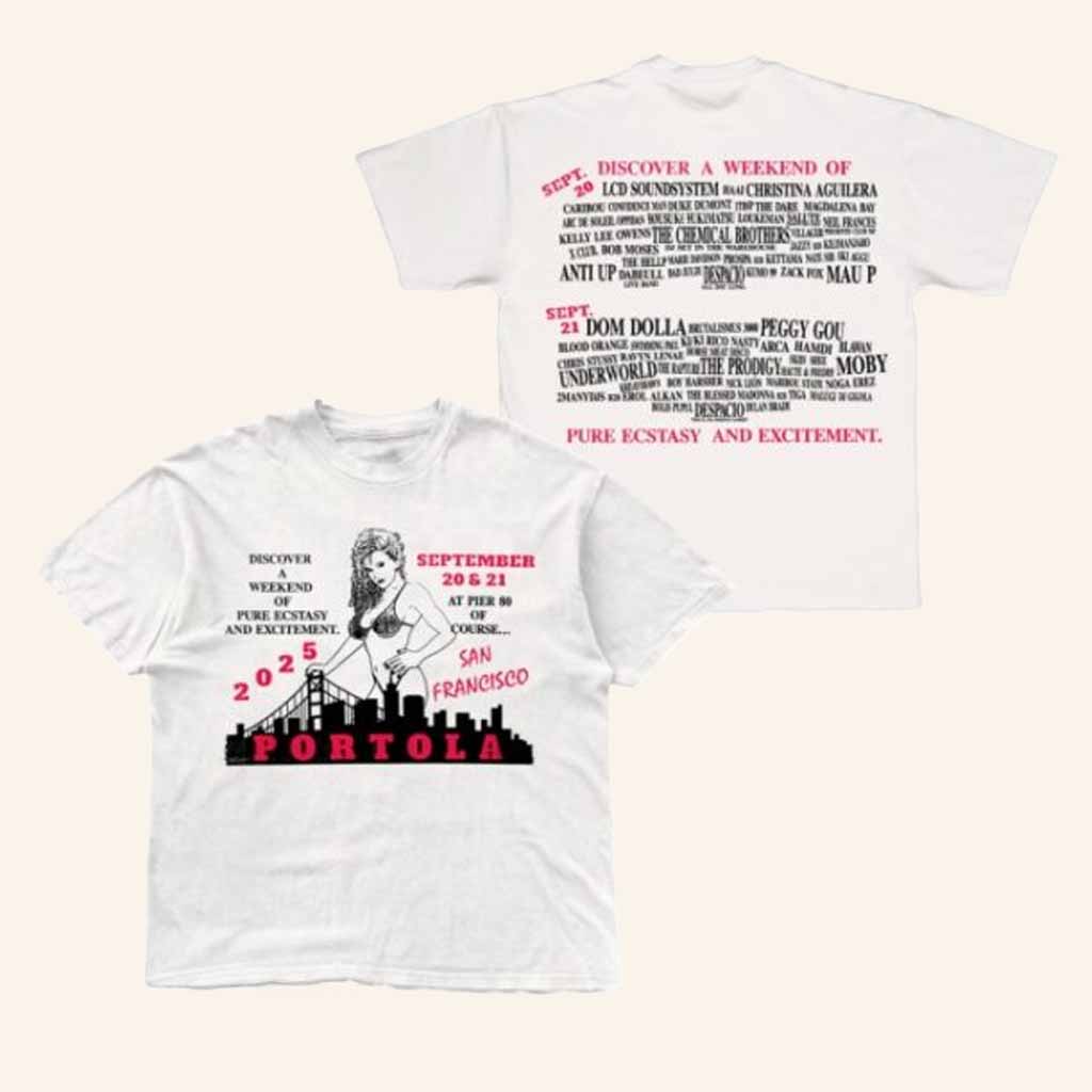 Portola Music Festival 2025 Merch Pure Ecstasy T-Shirt Gifts For Music Enthusiasts