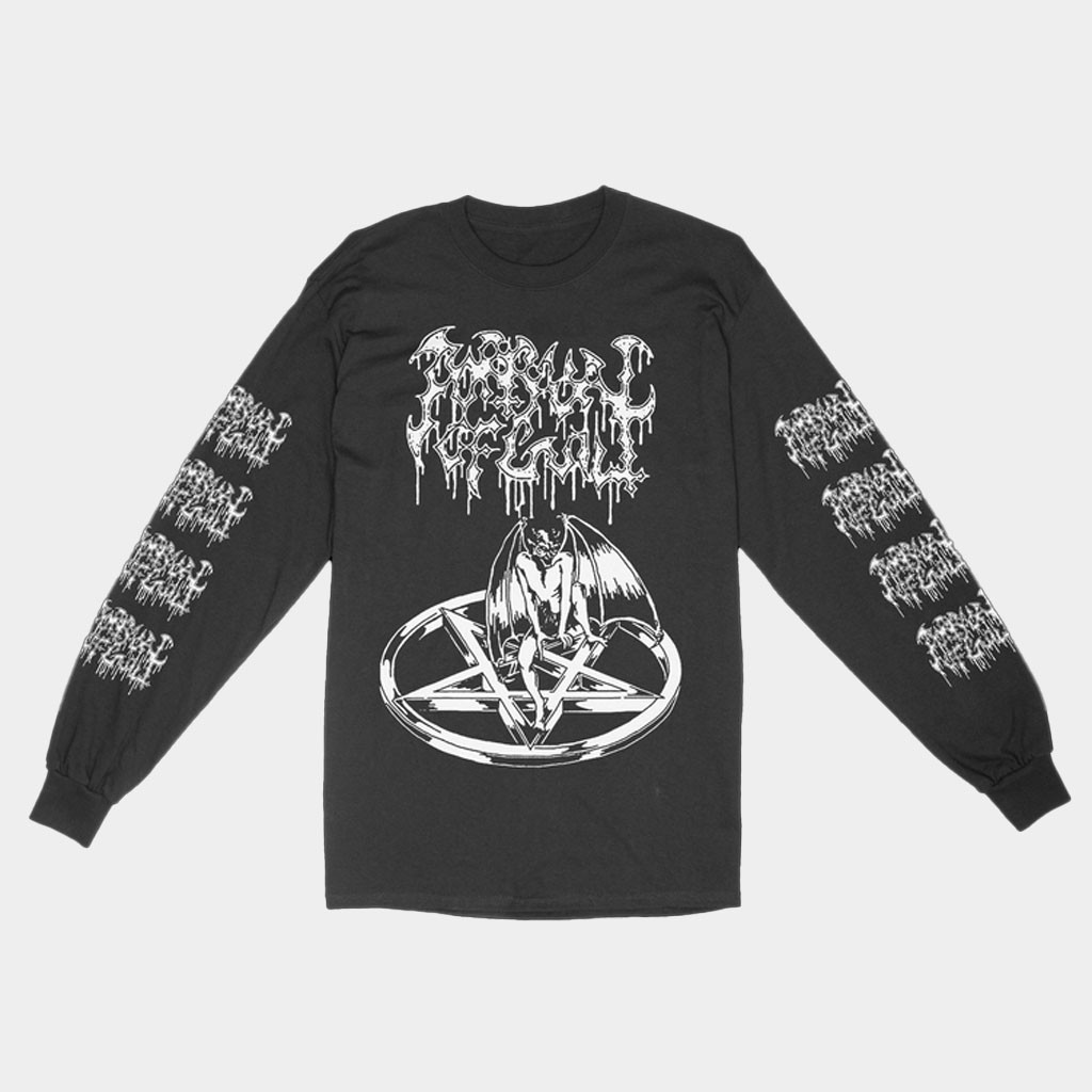 Portrayal Of Guilt Merch Pentagram Long Sleeve Shirt Gifts For Band Fans