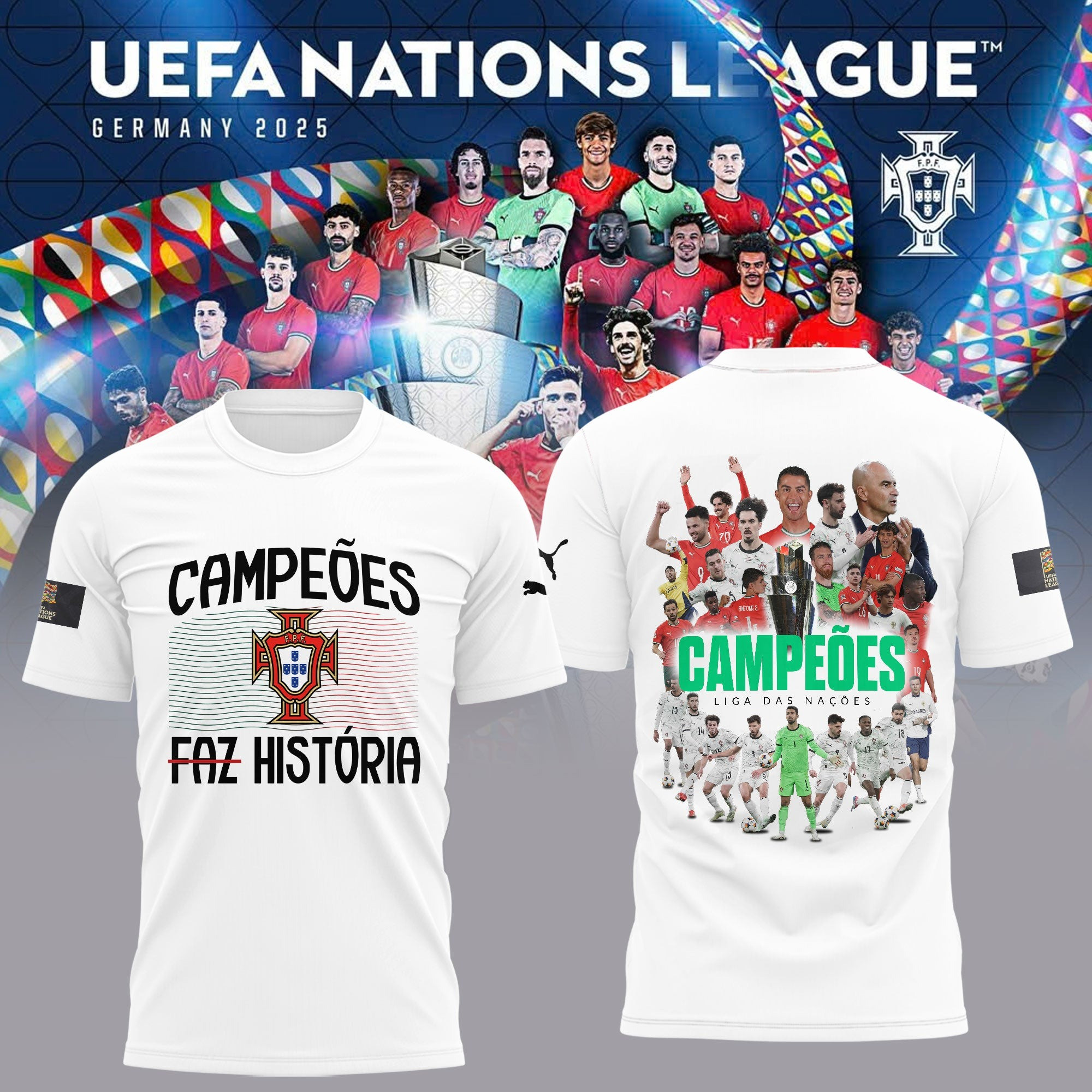 Portugal Champions UEFA Nations League 2025 T-Shirt Gift For Son