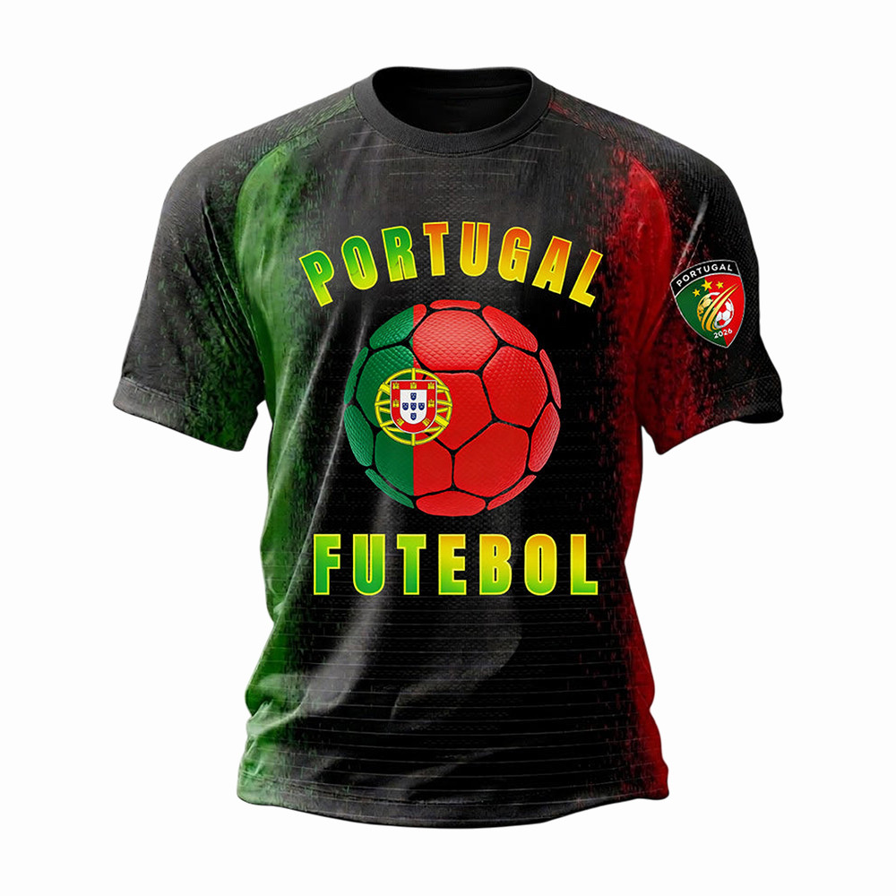 Portugal FIFA World Cup 2026 Soccer T-Shirt Game Day Soccer Apparel Present For Boyfriend