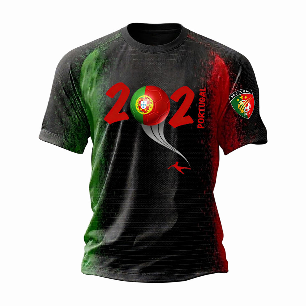 Portugal FIFA World Cup 2026 T-Shirt Soccer Clothes Gift For Father's Day