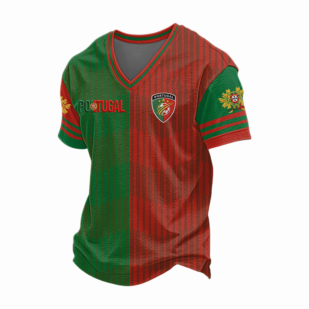 Portugal FIFA World Cup 2026 V-Neck Shirt Soccer Clothes 2026 World Cup Gear