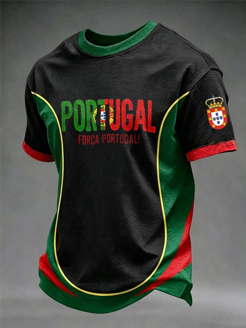 Portugal Forca Portugal T-Shirt Patriotic Portugal Football Fan Sports Apparel Gift For Him