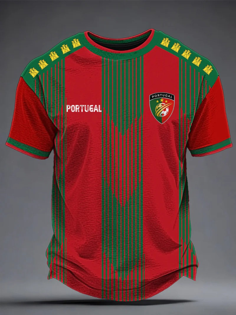 Portugal National Team Fan T-Shirt Portugal Football Clothing Gift For World Cup 2026 Fans