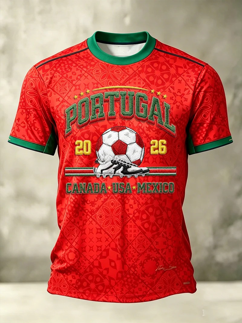 Portugal T-Shirt Canada USA Mexico 2026 Clothing Patriotic Gift For WC Lover