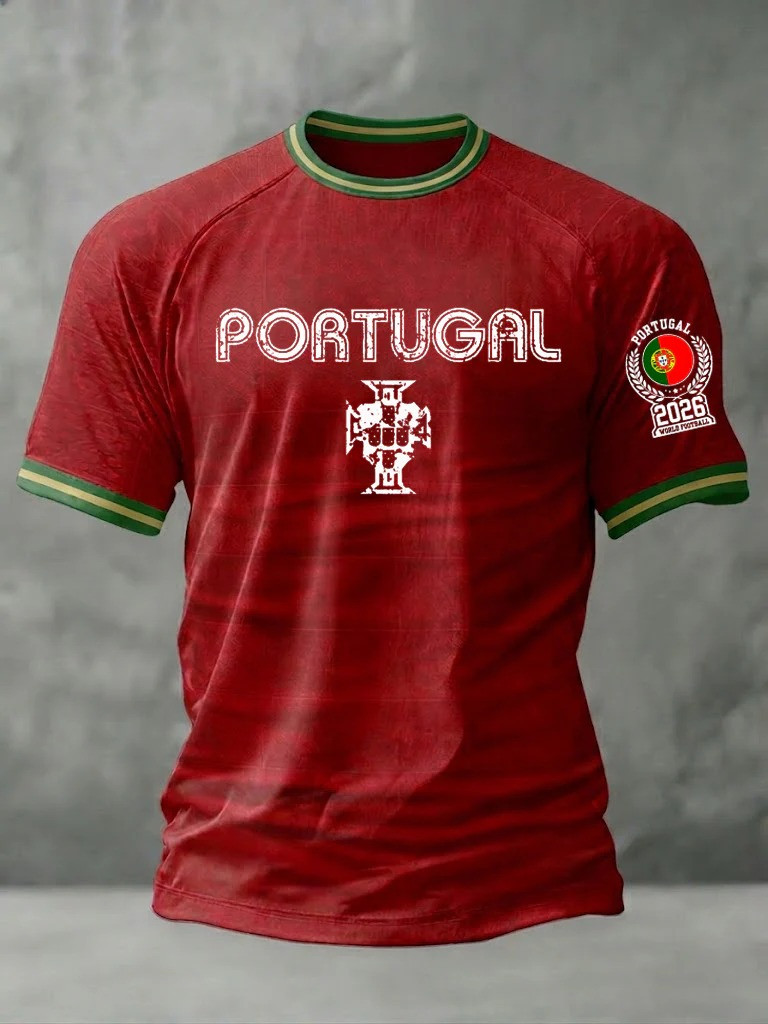 Portugal T-Shirt Patriotic 2026 World Football Clothing Gift For WC Lover