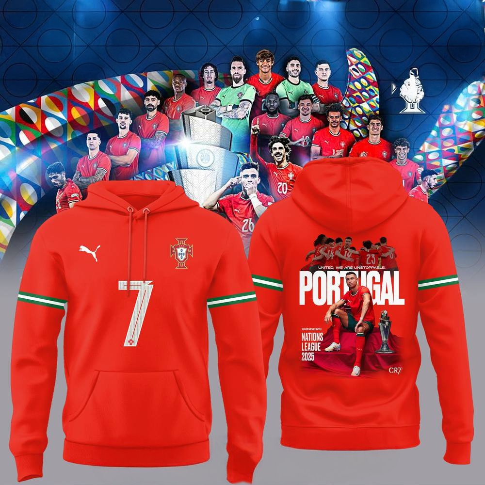 Portugal UEFA Nations League Champions 2025 Special Hoodie Gift Ideas For Basketball Players