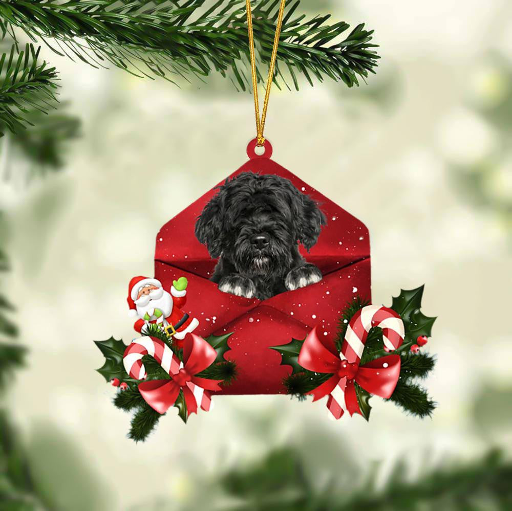 Portuguese Water Christmas Letter Shaped Ornament  Acrylic Dog Christmas Ornament Xmas Dog Gifts