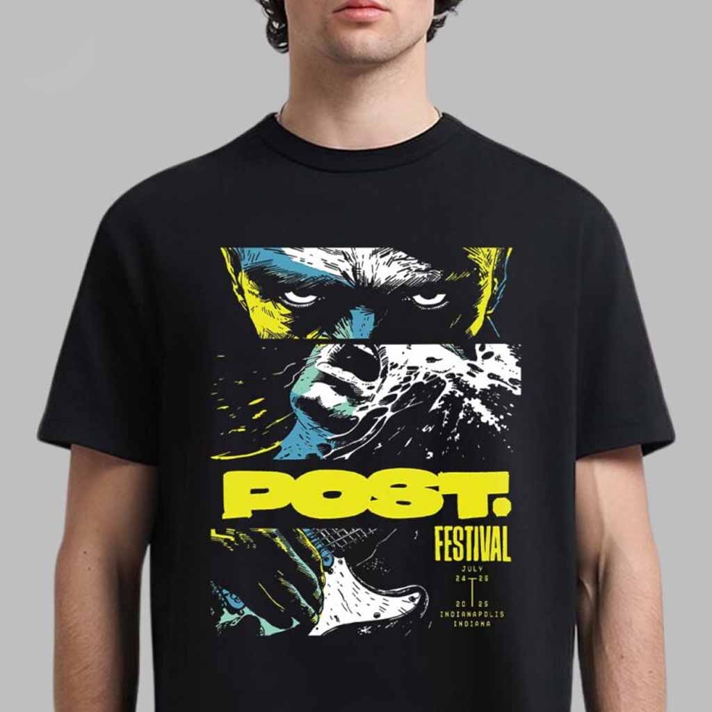 Post Festival Poster For Indianapolis Indiana On July 24-26 2025 Art By Nate Utesch T-Shirt Post Festival Merch Gifts For Him Post Festival Poster For Indianapolis Indiana On July 24-26 2025 Art By Nate Utesch T-Shirt Post Festival Merch Gifts For Him