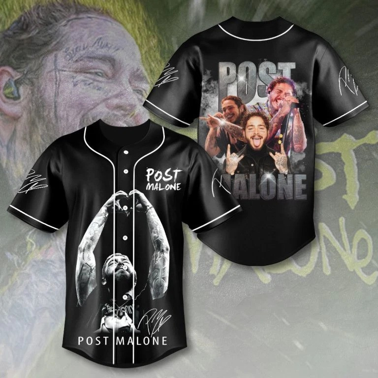 Post Malone Baseball Jersey Presents For Music Lovers