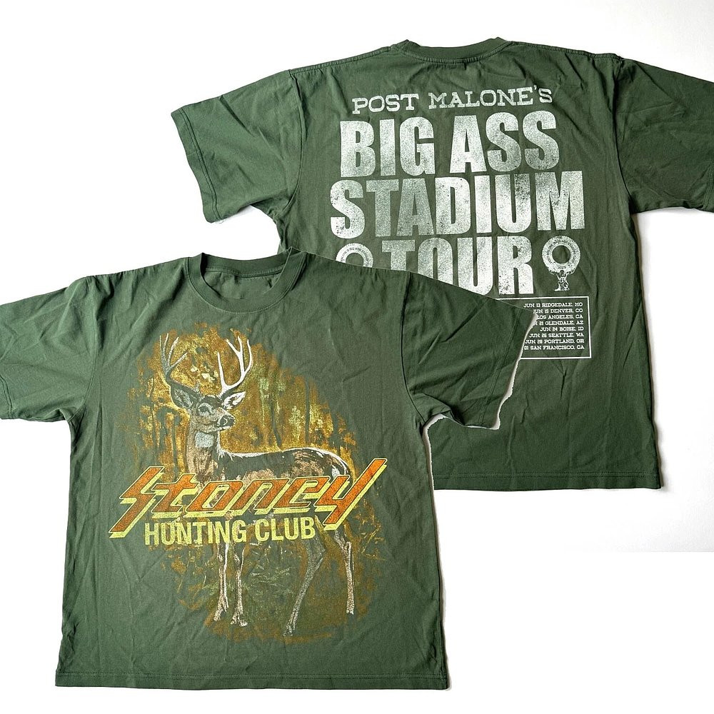 Post Malone Big Ass Stadium Tour 2025 Reprint T-Shirt Concert Merch Best Gift For Music Fans