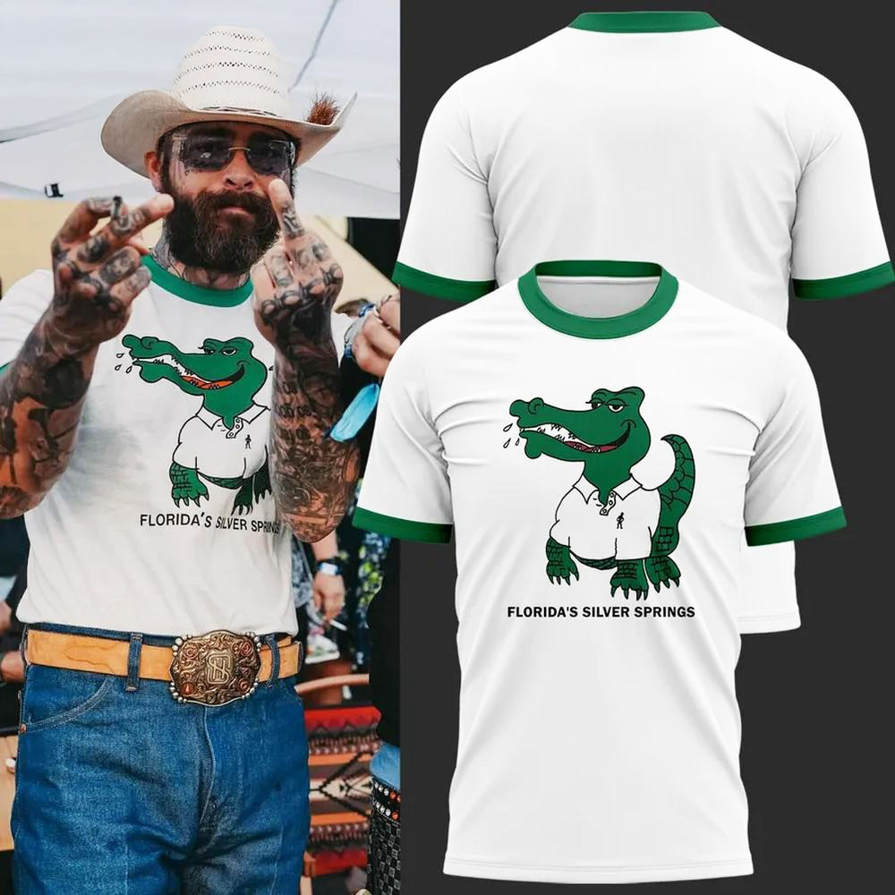 Post Malone Florida's Silver Springs Limited Edition T-Shirt Gifts For Dad