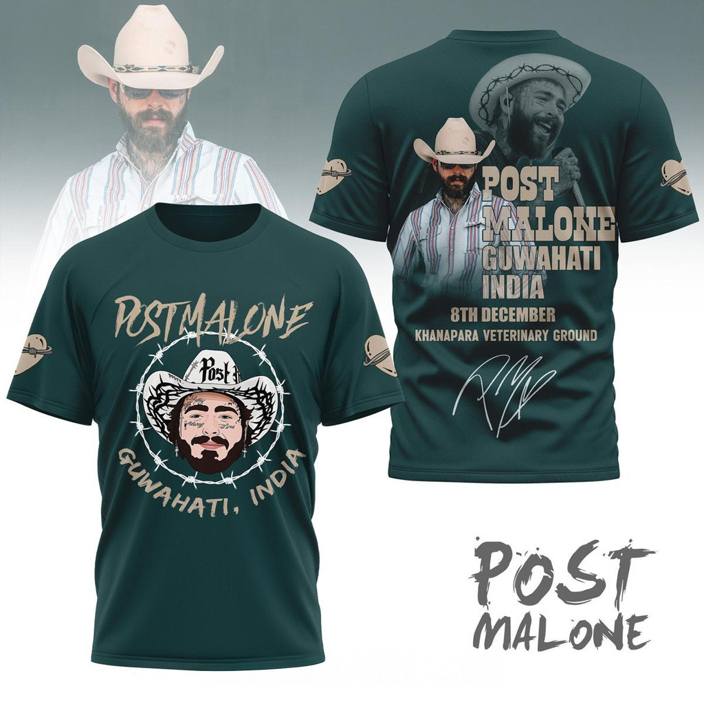 Post Malone Guwahati India Shirt Post Malone Merch Gifts For Rapper Fans Post Malone Guwahati India Shirt Post Malone Merch Gifts For Rapper Fans