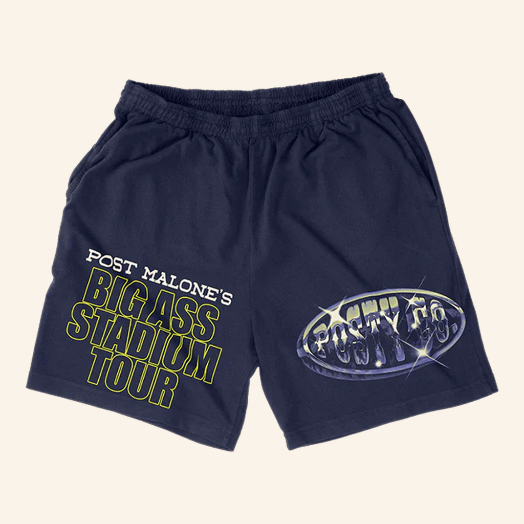 Post Malone Merch Big Ass Stadium Tour Shorts Birthday Present For Husband Post Malone Merch Big Ass Stadium Tour Shorts Birthday Present For Husband