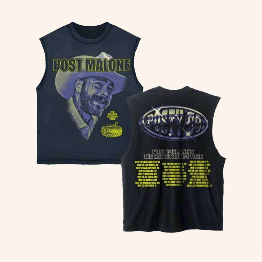 Post Malone Merch Big Ass Stadium Tour Tank Top Xmas Gifts For Music Fans Post Malone Merch Big Ass Stadium Tour Tank Top Xmas Gifts For Music Fans
