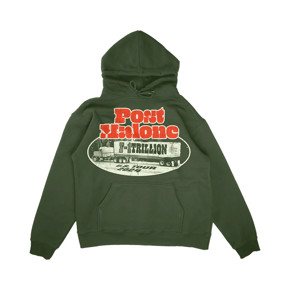 Post Malone Merch F 1 Trillion Green Tour Hoodie Perfect Father's Day Gifts Post Malone Merch F 1 Trillion Green Tour Hoodie Perfect Father's Day Gifts