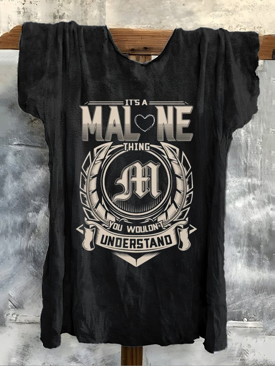 Post Malone Merch It's A Malone Thing You Woulont Understand T-Shirt Gifts For Girl