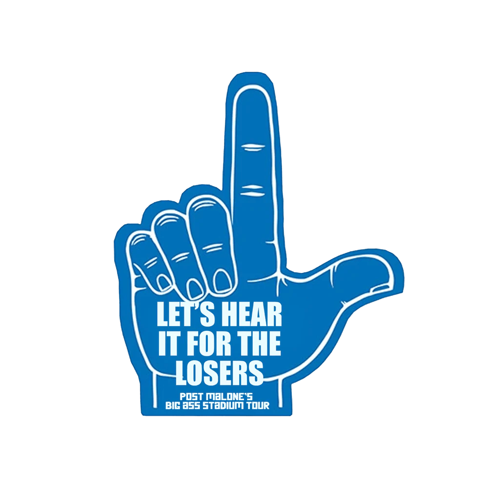 Post Malone Merch Losers Foam Finger T-Shirt Father's Day Presents From Daughter