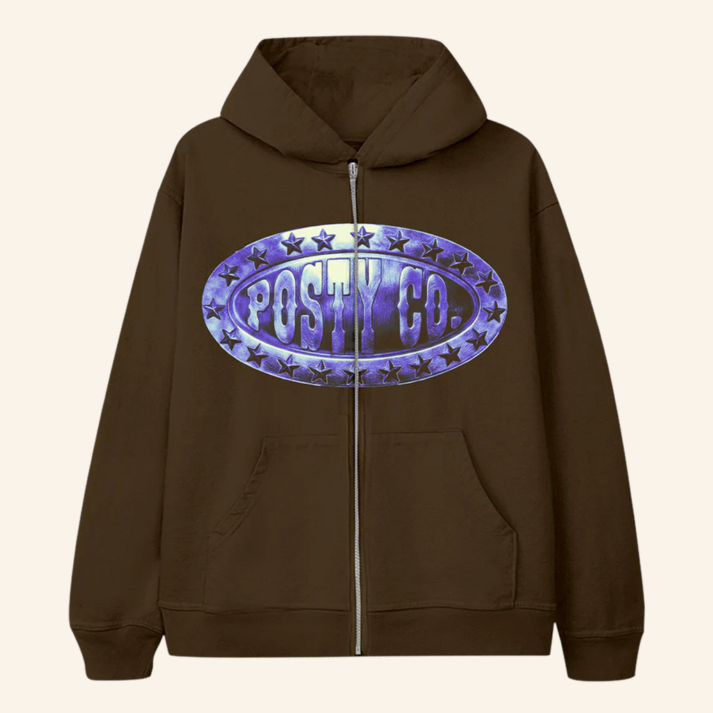 Post Malone Merch Posty Co Zip Hoodie Best Gifts For Rapper Fans