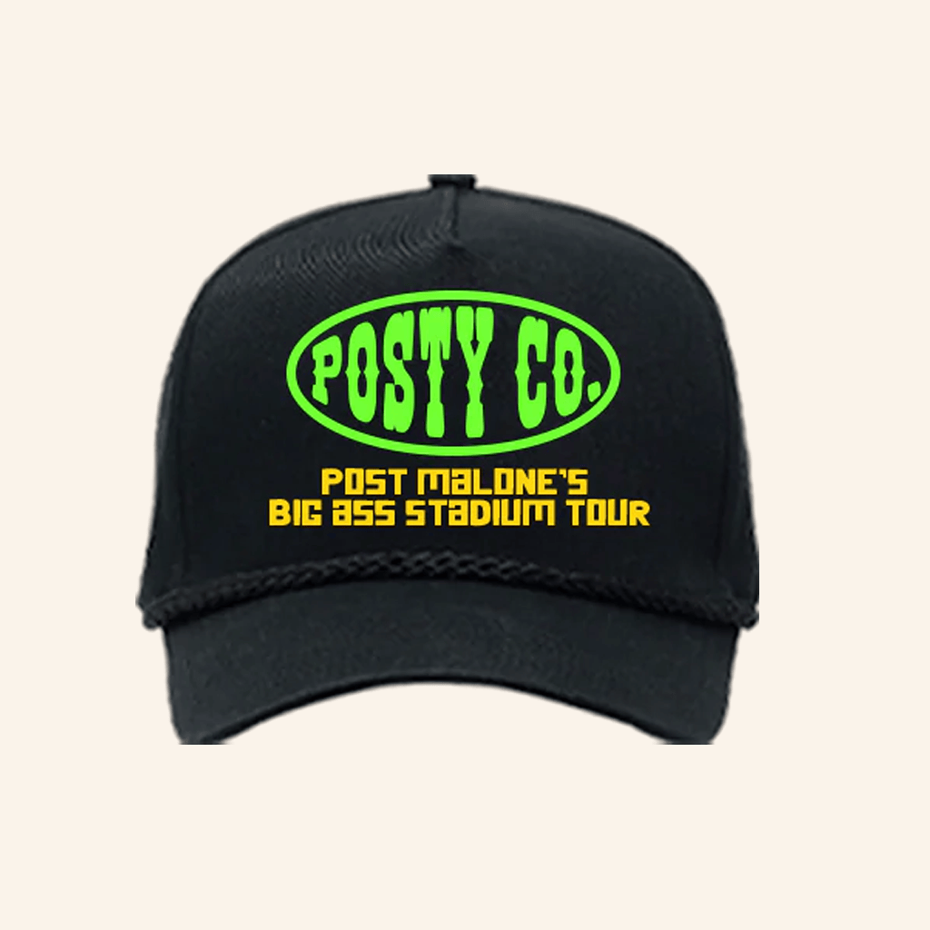 Post Malone Merch The Big Ass World Tour Embroidered Hat Gifts For Dad