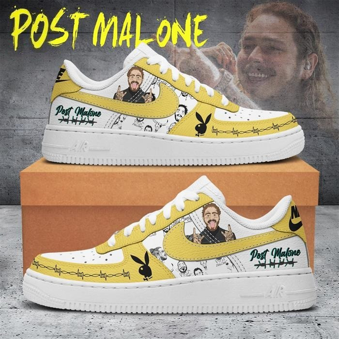 Post Malone Nike Air Force Shoes Music Gift Ideas For Guys