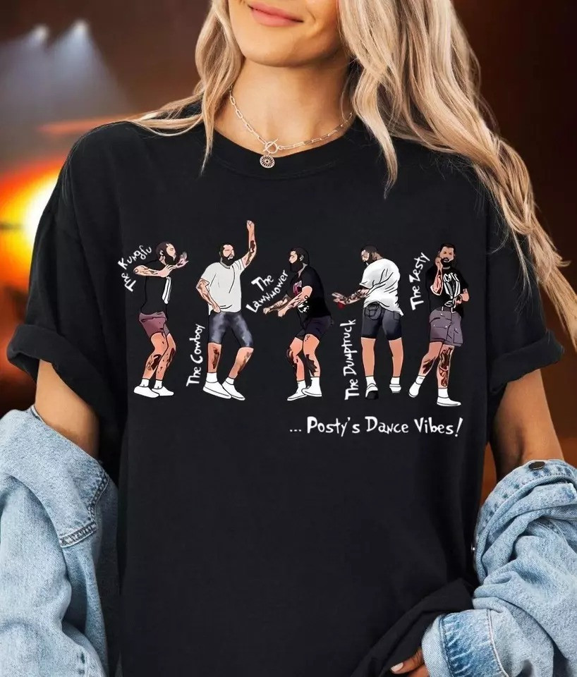 Post Malone Posty 2025 Tour Shirt Kids Post Malone T-Shirt Posty Tour 2025 Gifts