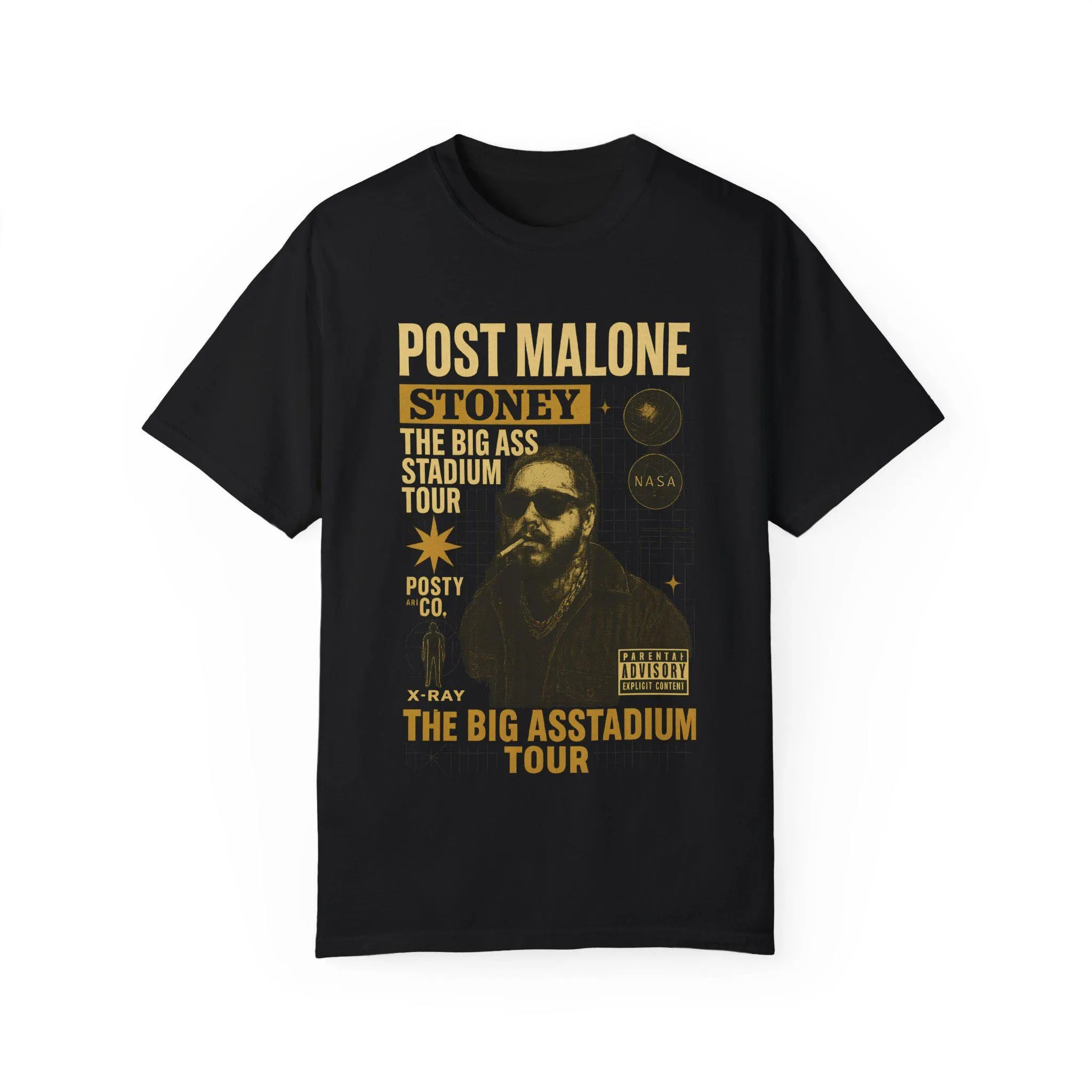 Post Malone The Big Ass Stadium Tour Merch T-Shirt 2025 Concert Gifts For Post Malone Fans