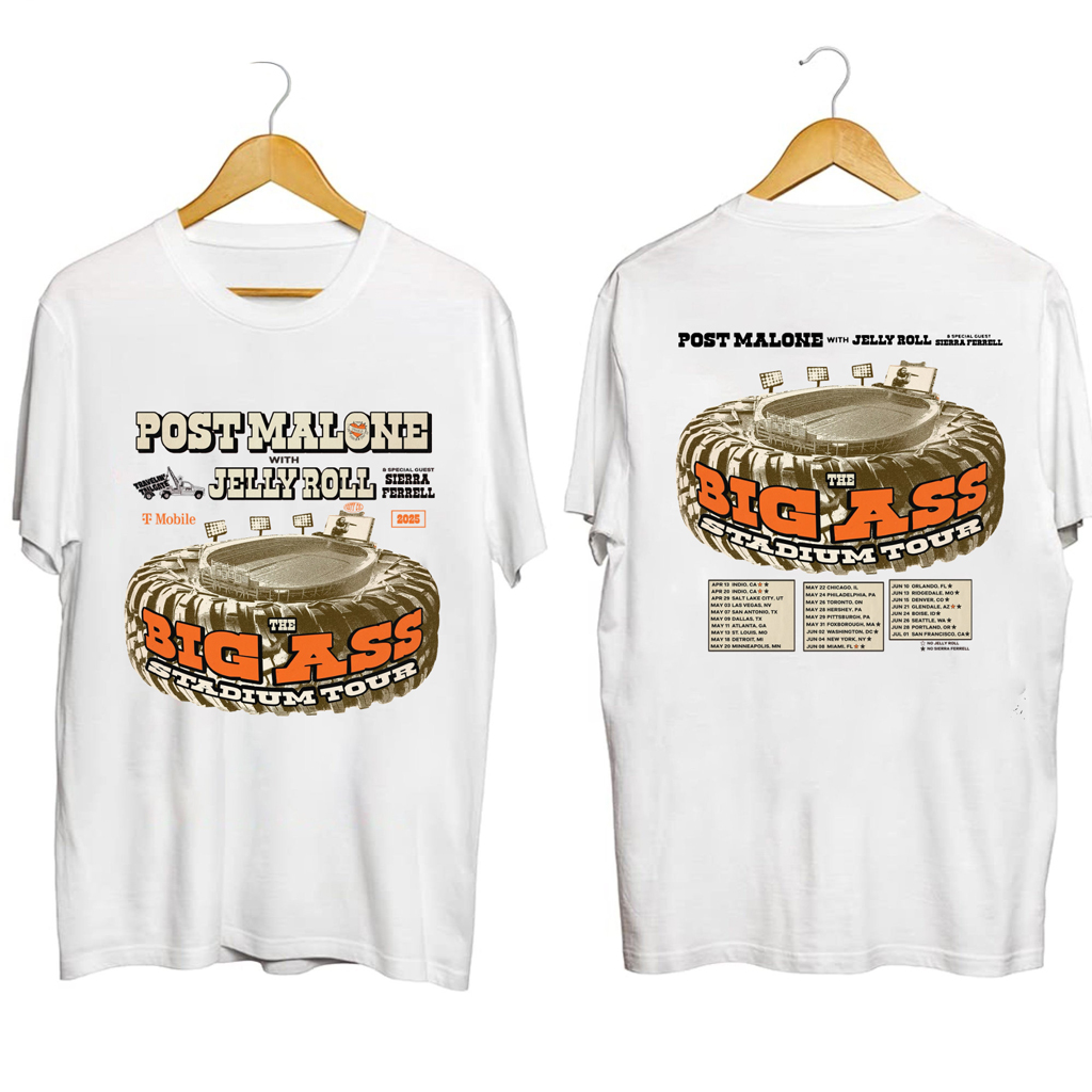 Post Malone The BIG ASS Stadium Tour Shirt Post Malone Merch Birthday Gifts For Fans