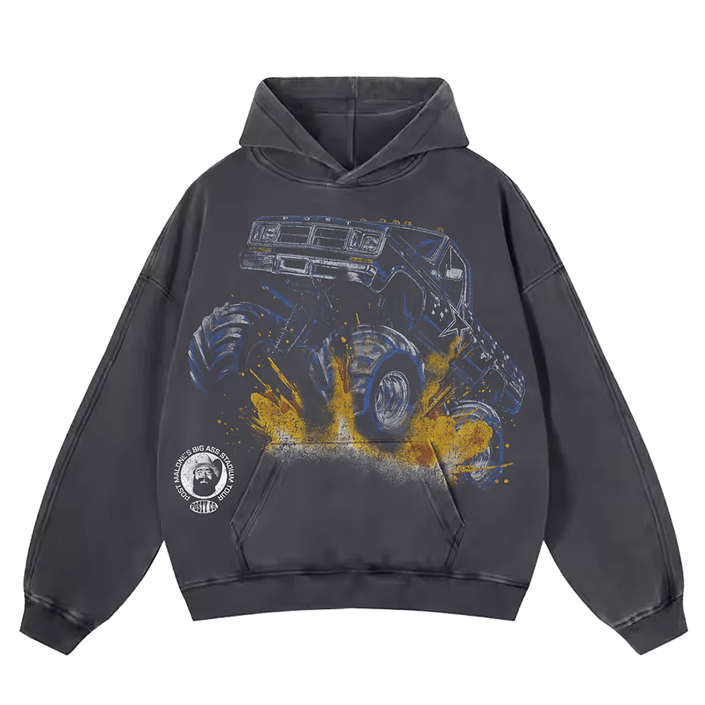Post Malone Tour Merch 2025 Post Malone X Dallas Cowboys Monster Truck Hoodie Gifts For Fans Post Malone Tour Merch 2025 Post Malone X Dallas Cowboys Monster Truck Hoodie Gifts For Fans