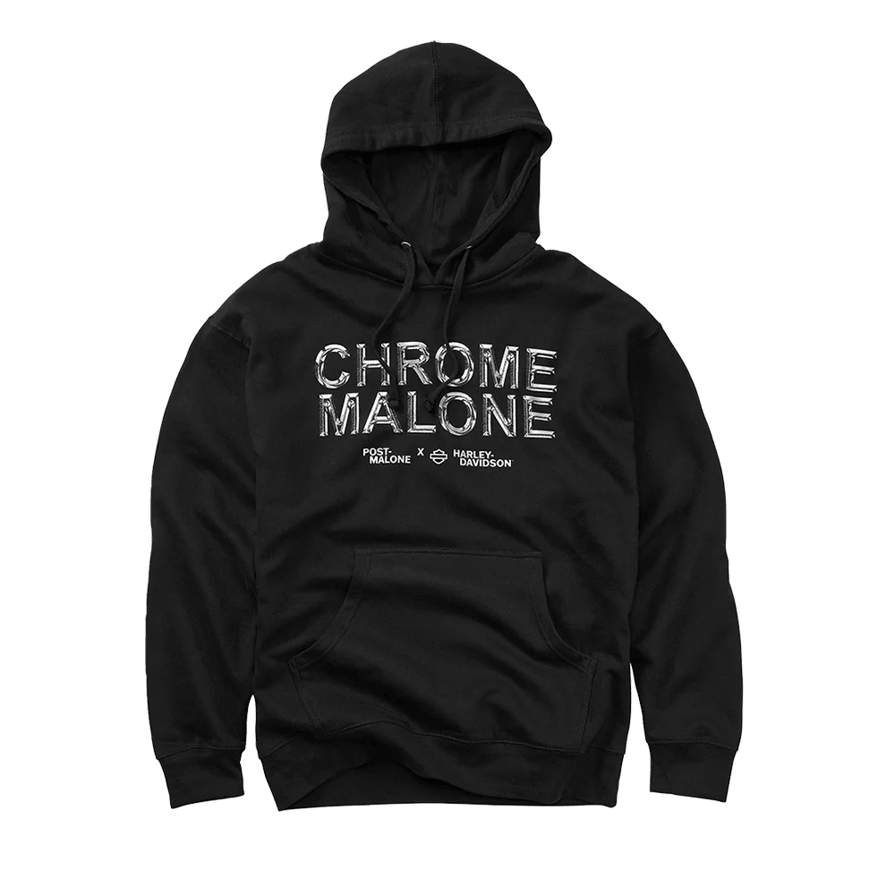 Post Malone Tour Merch 2025 Post Malone x H-D Chrome Malone Hoodie First Fathers Day Gift Ideas