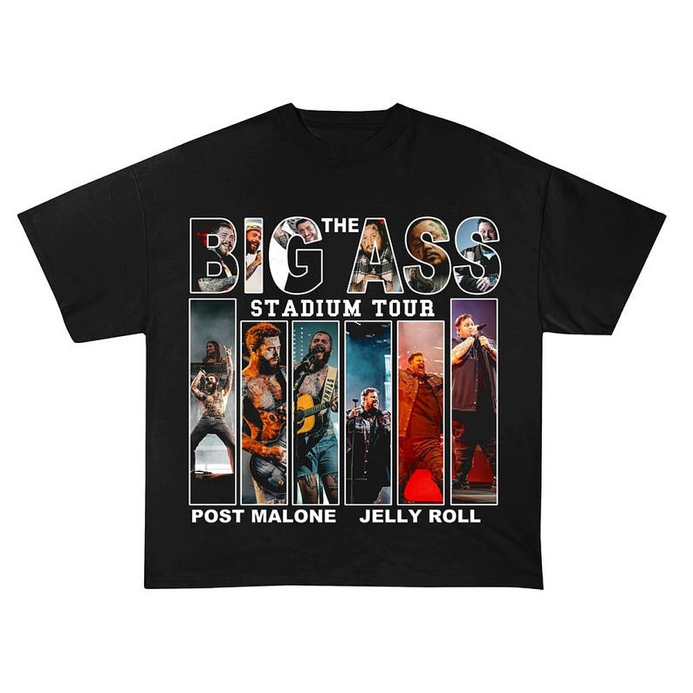 Post Malone Tour Vintage T-Shirt Big Ass Stadium Tour Merch Best Gift For Music Fans