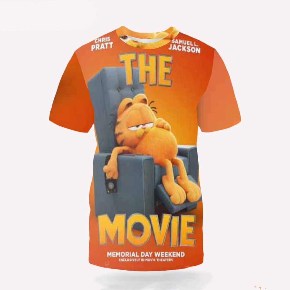 Poster For The Garfield Movie Releasing In Theaters On May 24 Shirt Gifts For Movie Lovers