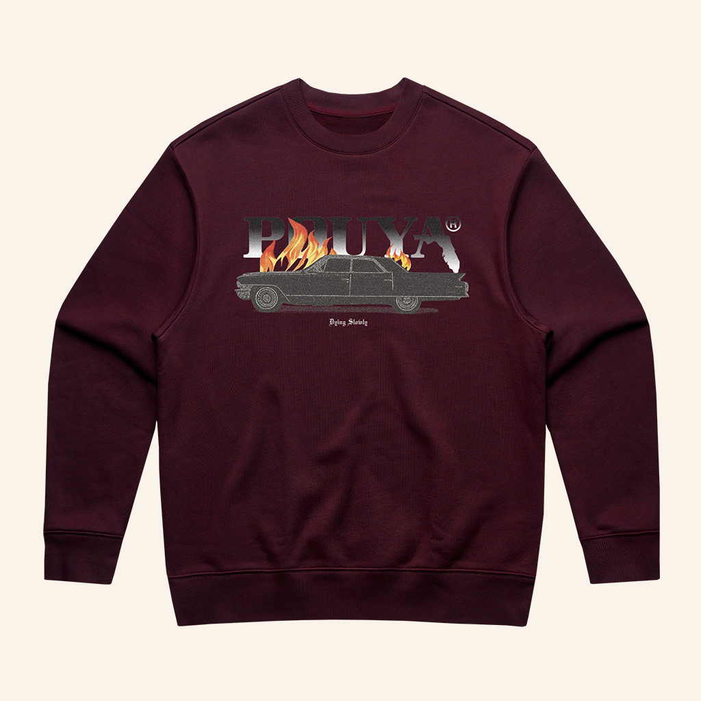 Pouya Merch Dying Slowly Crewneck Sweatshirt Christmas Gifts For Him Pouya Merch Dying Slowly Crewneck Sweatshirt Christmas Gifts For Him