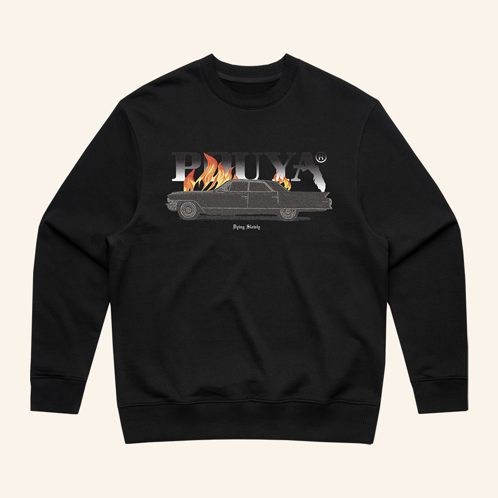 Pouya Merch Dying Slowly Crewneck Sweatshirt Gift Ideas For Son