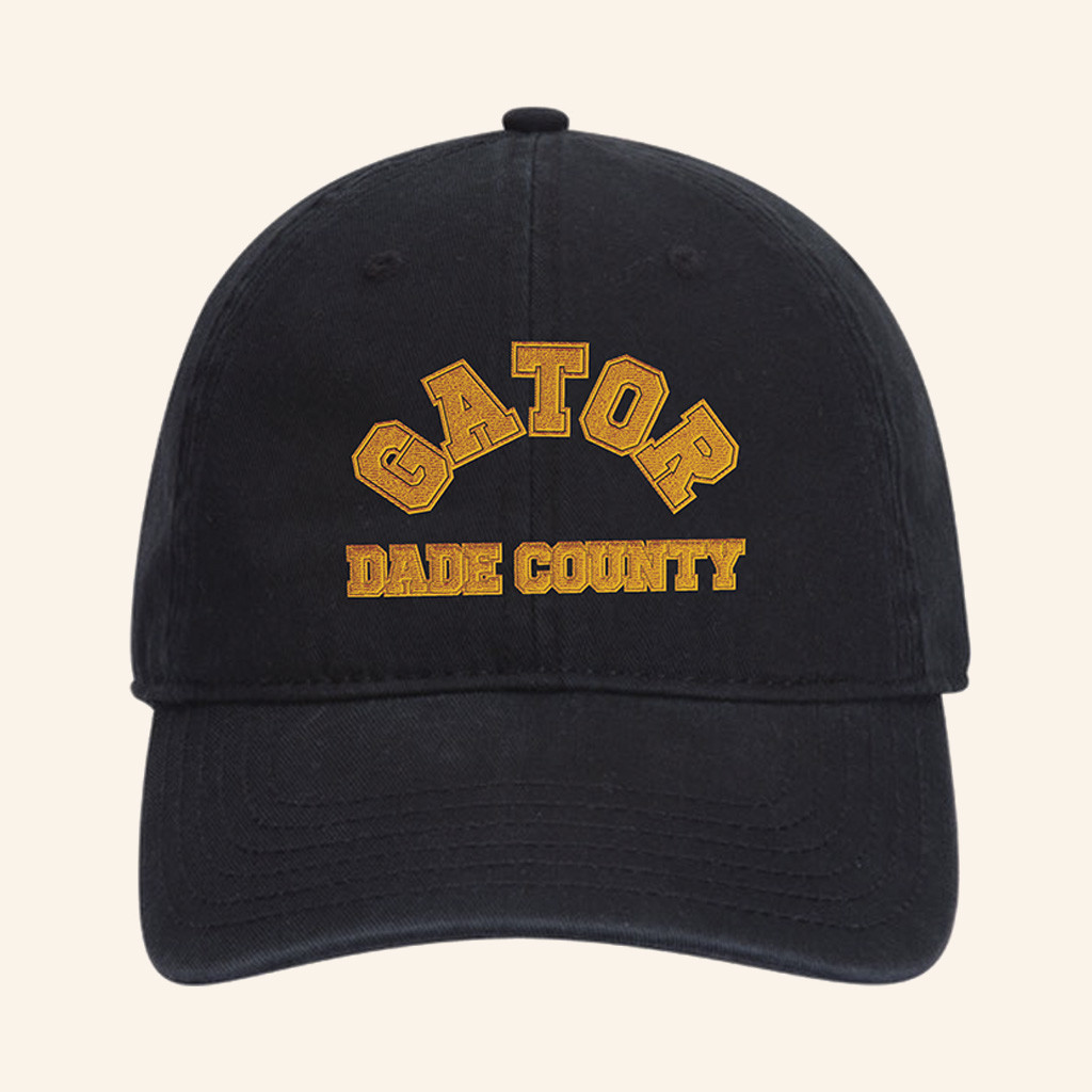 Pouya Merch Embroidered Gator Dade County Dad Hat Christmas Gifts For Husband