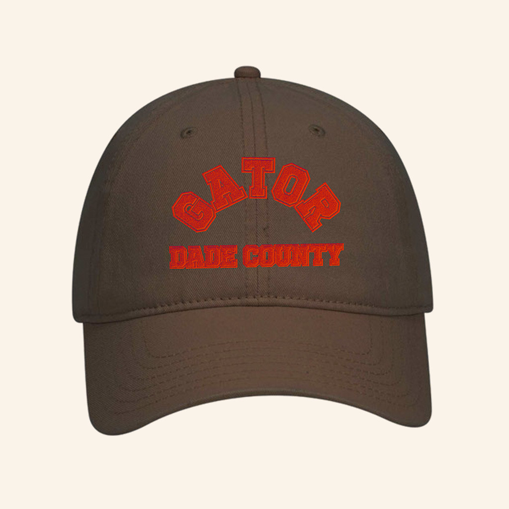 Pouya Merch Embroidered Gator Dade County Hat Birthday Gift For Husband