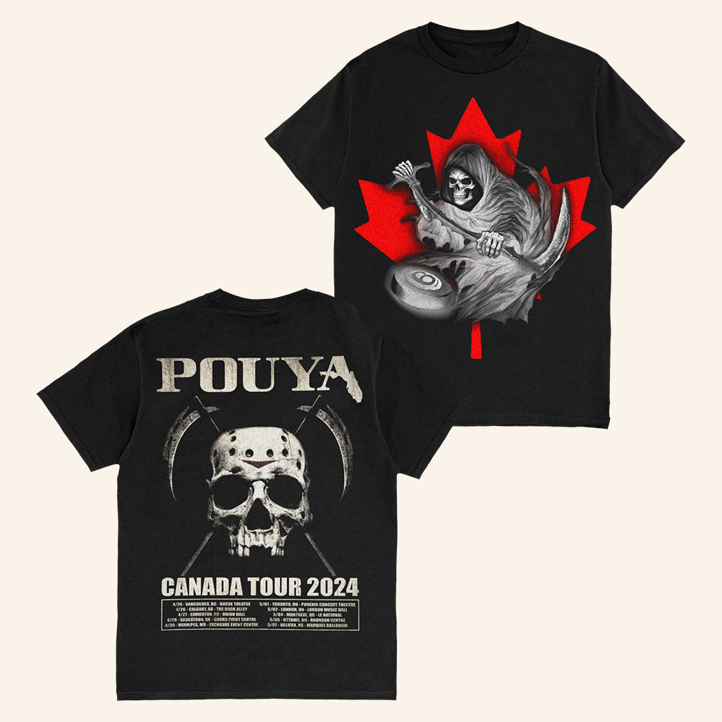 Pouya Merch Grim Reaper Tour Hockey T-Shirt Christmas Gifts For Dudes