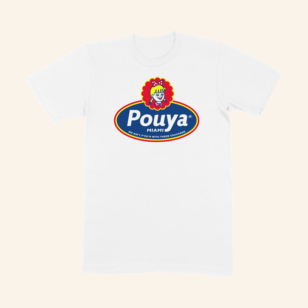 Pouya Merch Pouya Miami T-Shirt White Gift Ideas For Sister