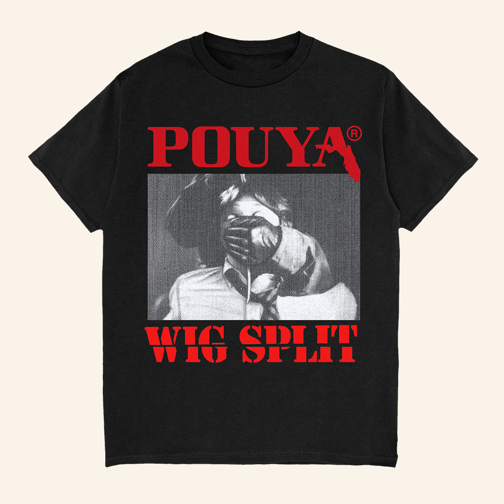 Pouya Merch Pouya Wig Split T-Shirt Christmas Gift Ideas For Father