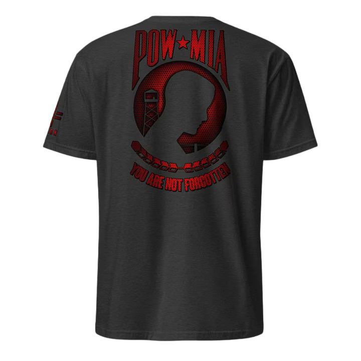 Pow Mia You Are Not Forgotten T-Shirt Veteran Memorial Clothing Gift For Men