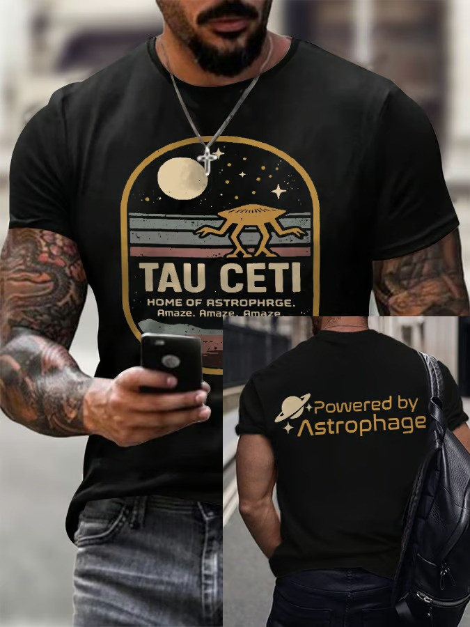 Powered by Astrophage T-Shirt Project Hail Movie Space Humor Gift For Movie Fans