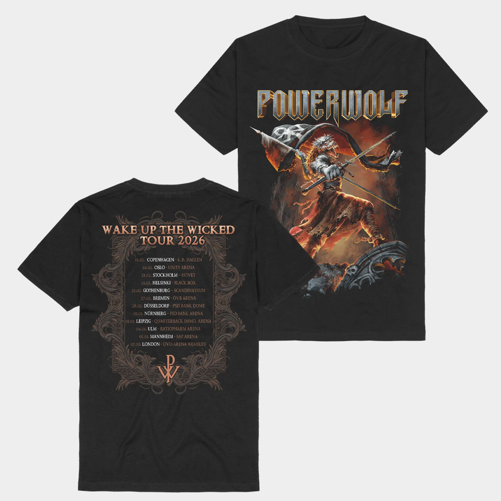 Powerwolf Merch Wake Up The Wicked Tour 2026 T-Shirt Powerwolf Shirt Gifts For Fans Powerwolf Merch Wake Up The Wicked Tour 2026 T-Shirt Powerwolf Shirt Gifts For Fans