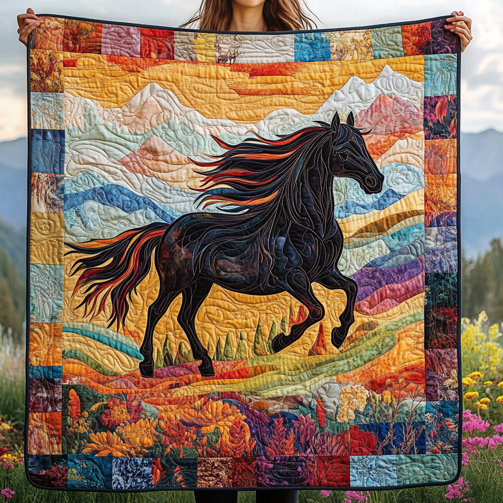 Prairie Dreamer Quilted Blanket Christmas Presents For Horse Lovers