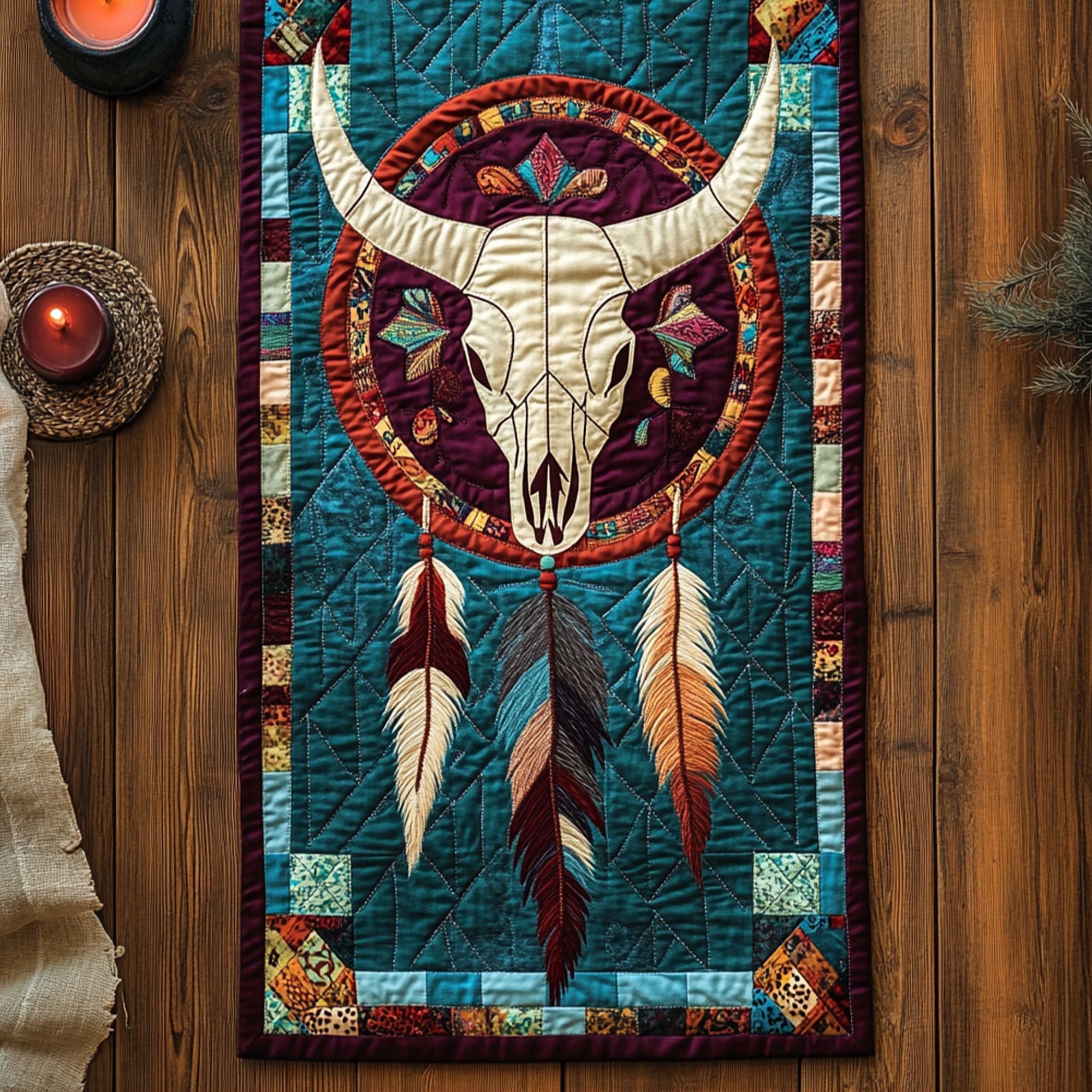 Prairie Dreams Quilted Table Runner Dining Room Decor Ideas Native American Gift Ideas
