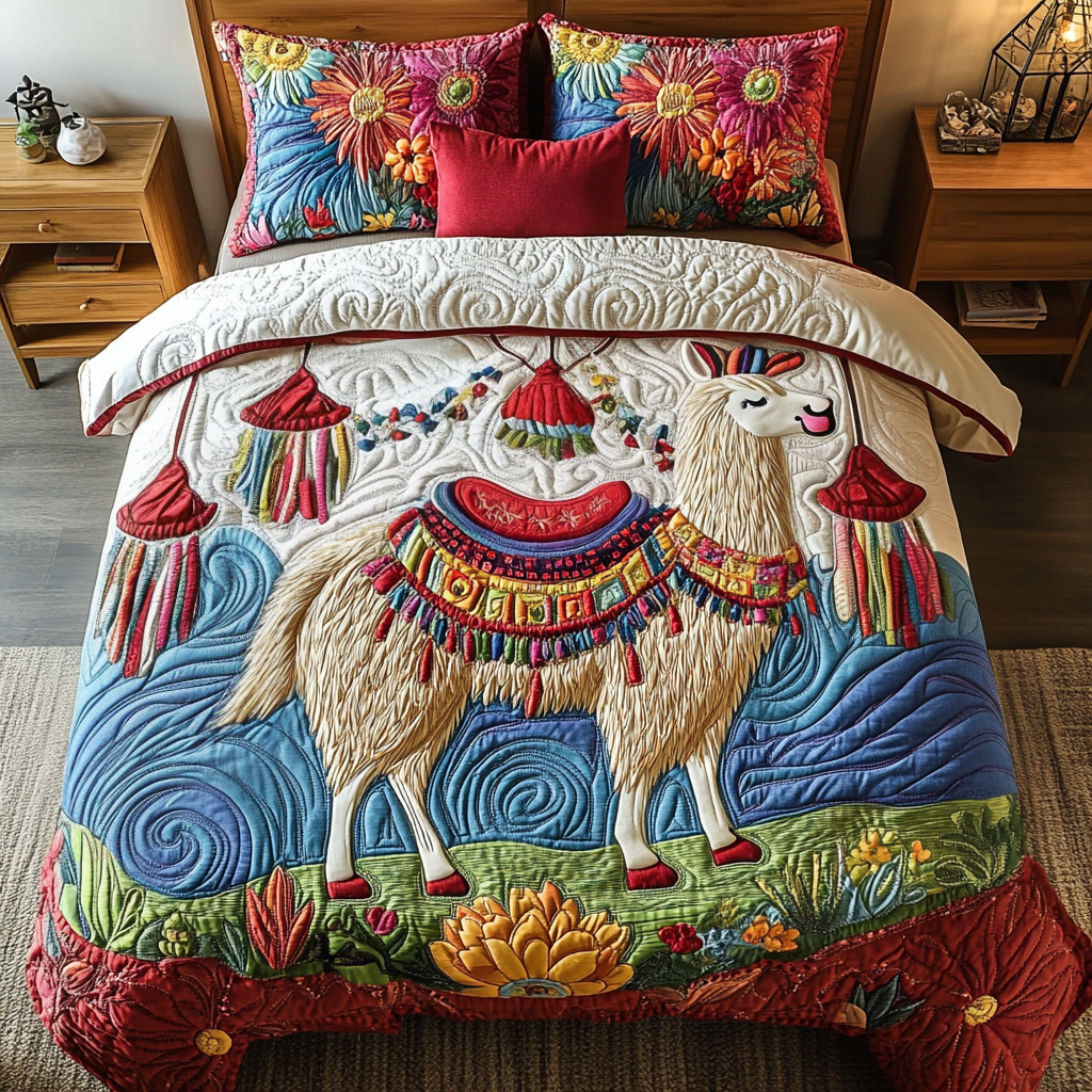 Prairie Peace Quilted Bedding Set Christmas Bedding Sets Black Sheep Gift