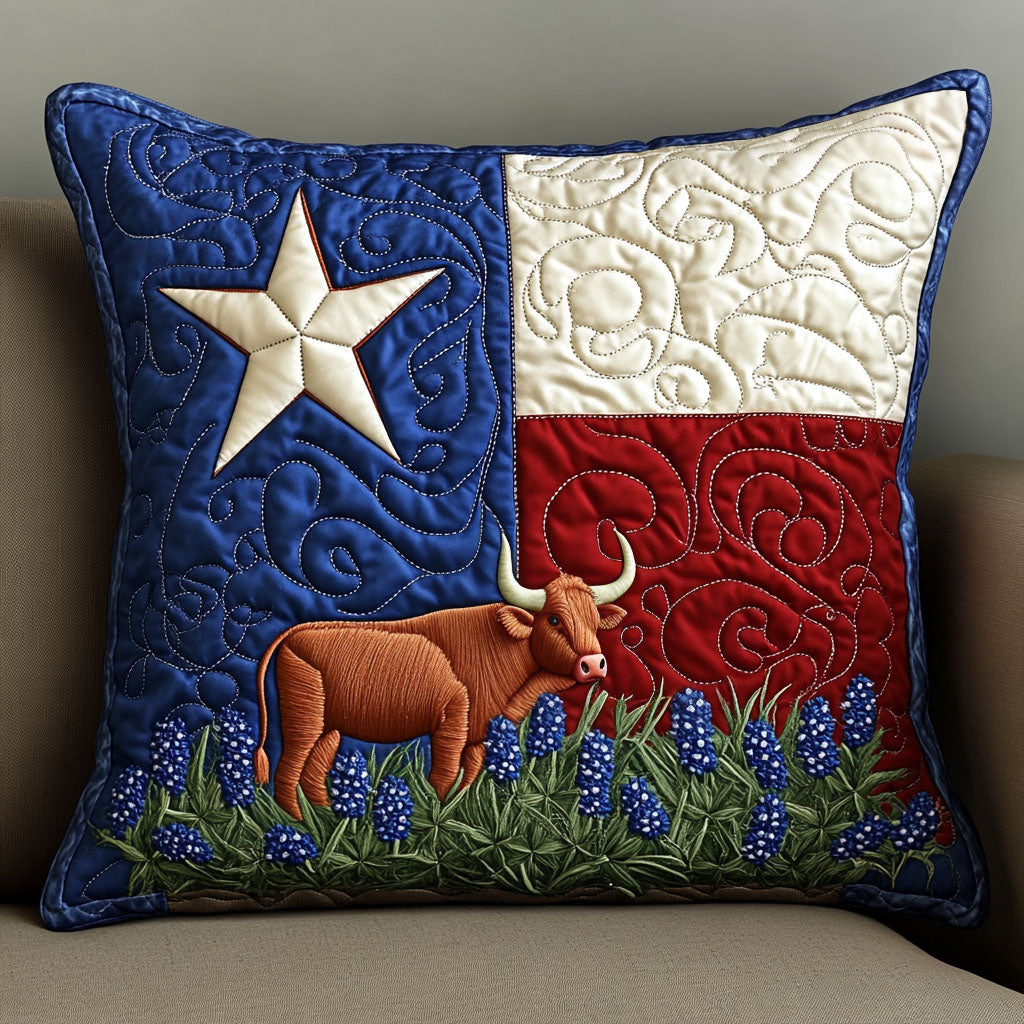 Prairie Peace Quilted Pillow Case Decorative Pillow Cases Texas Gifts For Adults