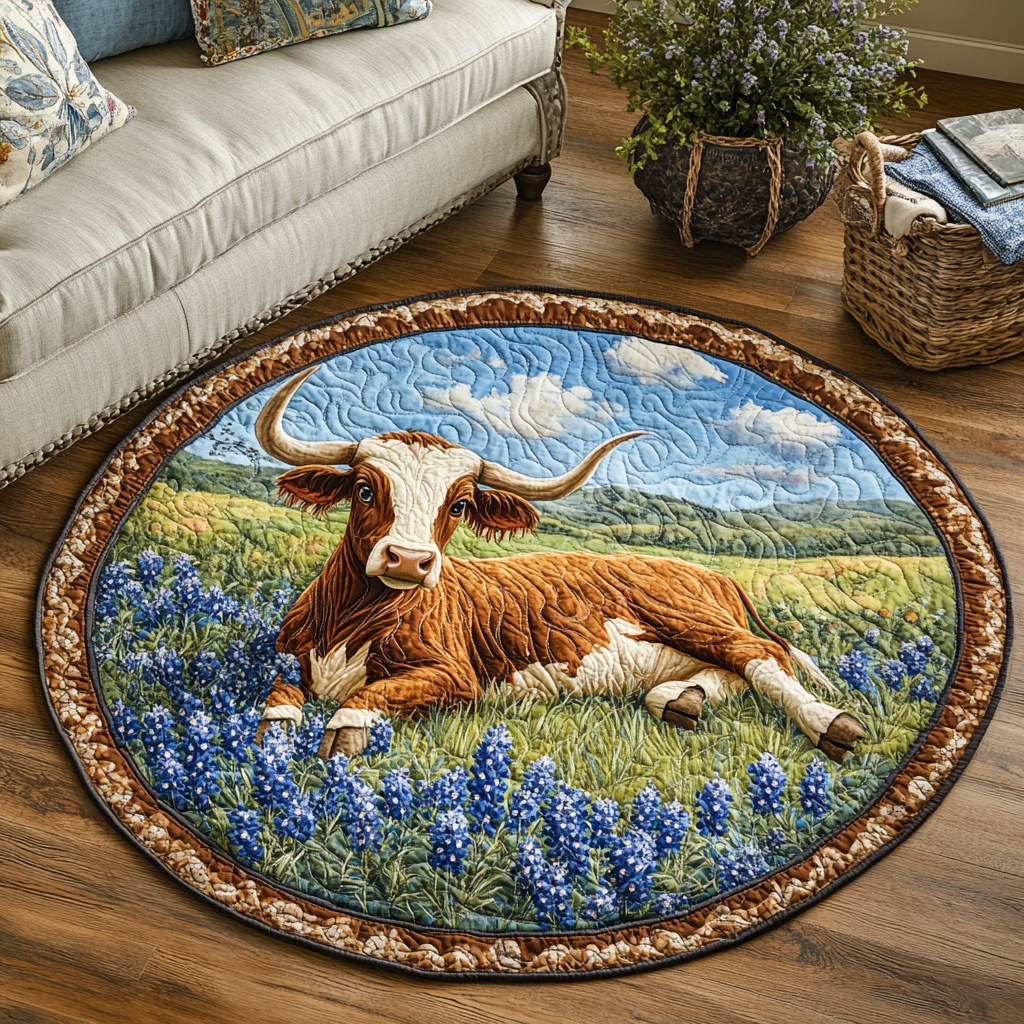 Prairie Pride Quilted Round Mat Entryway Rug Ideas Gifts For Farmers For Christmas