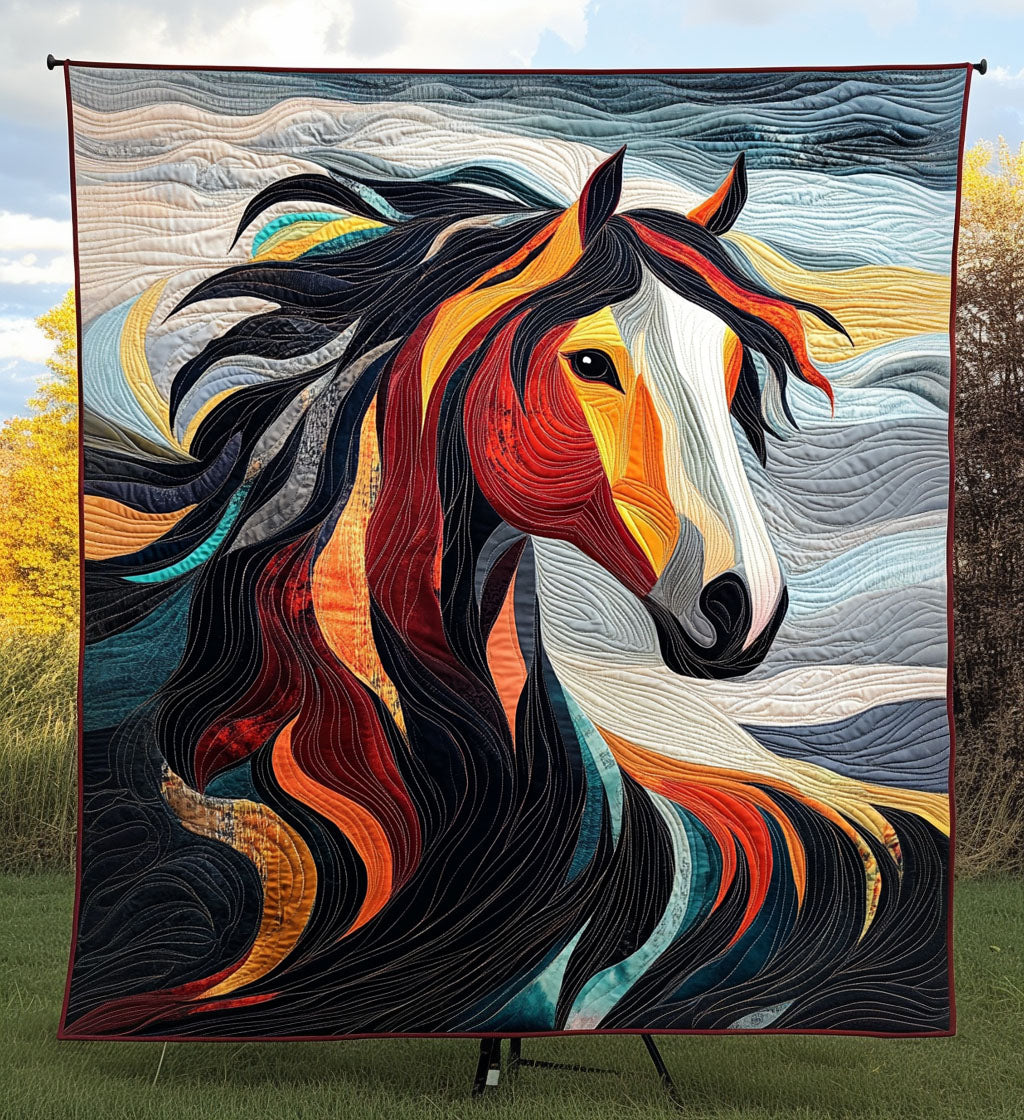 Prairie Rider Quilted Blanket Equestrian Birthday Gifts